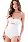 2073 Göğsü Açık Body Slip Korse Beyaz