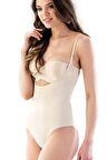 2811 Iz Yapmaz Göğsü Açık Body Slip Korse Ten