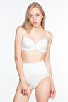 Kadın Beyaz Dikişsiz Düşük Bel Slip Korse