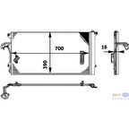 Mahle-Knecht-Behr AC659000P Klima Kondenseri Kurutucu IIe Q7 Cayenne Touareg 3.2 V6-3.6 V6-4.2 V8-3.0 V6-5.0 R5 0TDI 700X390X16 7L0820411C