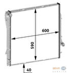 Mahle-Knecht-Behr CR573000P Radyatör BMW E53 X5 3.0D 03 17111439102