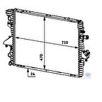 Mahle-Knecht-Behr CR585000P Motor Radyatörü Premium Transporter T5 1.9TDI Klimalı Manuel 04- 7H0121253K