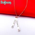 Yeni İsimli Çapa Dümen Tasarım Denizci Gümüş Kolye