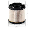 MANN PU922X Mazot Filtre Elemanı 206 307 406 C5 P607 Jumpy Expert Jumpy P806 Xsara II Xsara Picasso Evasion DW10TD 2.0HDI 8V SF-9954
