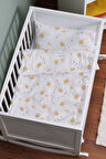 Organik Anne Yanı Nevresim Takımı (60x100) - Limon Çiçeği