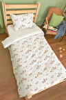 Organik Tek Kişilik Nevresim Takımı (160x220) - Minik Tay