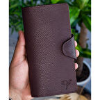 Garbalia Martha Hakiki Deri Unisex Portföy Cüzdan