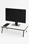 MDF Monitör Yükseltici Stand – Ergonomik Masaüstü Düzenleyici, Laptop & Bilgisayar Monitör Sehpası