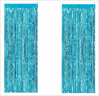 2 ADET MAVİ ARKA FON PERDE