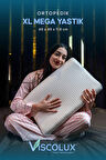 Viscolux XL Mega Boy Ortopedik Yastık - Boyun Destekli Visco Yastık 60x40x11/8