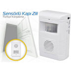 Sensörlü Kablosuz Kapı Zili Mağaza Ev Kapı Alarmı Ding Dong
