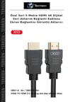 Özel Seri 5 Metre HDMI 4K Dijital Veri Aktarım Bağlantı Kablosu Ekran Bağlantısı Görüntü Aktarıcı