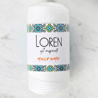 Loren Macrame Beyaz El Örgü İpi - RM 002 - 34324