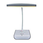 BUFFER® Şarjlı Oynar Esnek Başlıklı Dokunmatik 3 Farklı Modda Yanan Kaymaz Taban LED Masa Lambası