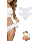 Kadın Dikişsiz Lazer Kesim Esnek İz yapmayan Külot Ten