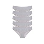 5 adet Süper Eko Set Likralı Kadın Slip Külot Gri