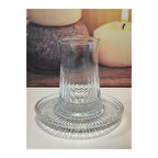 Müge 6'lı Cam Çay Tabağı Çay Tabak Altlığı Royaleks-TG-2023