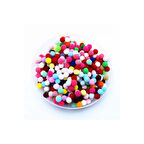 12mm Renkli Karışık Yumuşak Ponpon Peluş 200 Adet