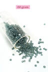 Dökme Cam Kum Boncuk (8/0) 3 mm - 60 Gram - Şeffaf Gri - BNC215