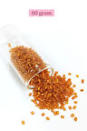 Kesme Cam Boncuk 2mm - 60 Gram - Şeffaf Koyu Turuncu - BNC375