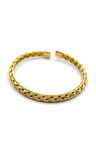 Örgü Çelik Bilezik - Altın