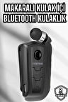 Makaralı Bluetooth Kulaklık Kulak İçi Android iOS Uyumlu Titreşimli