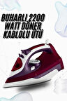 Buharlı Kablolu Ütü 2200 Watt Kireçlenme Önleyici Şok Buharlı