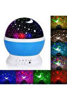 Yıldız Görünümlü Gece Lambası Renkli Masa Lambası Gökyüzü Projeksiyon