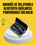 E10 Powerbanklı Bluetooth Kulaklık Oyun Modu ve Şık Tasarım