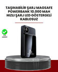 Gerçek Zamanlı Güç Göstergeli Manyetik USB-C Taşınabilir Powerbank