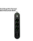 3 USB Portlu Üçlü Priz CXE103