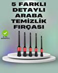 5'li Araç Temizlik Fırça Seti-Detaylı Temizlik İçin Çok Amaçlı Fırçalar
