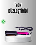 Profesyonel İyon Teknolojili Saç Düzleştirici – 220°C Hızlı Isınma ve LED Ekranlı Tasarım