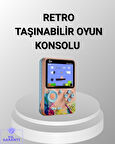 Mini Retro Oyun Konsolu 500 Oyunlu 3.0 İnç Ekran ve Şarjlı Batarya