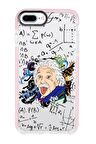 iPhone 7 Plus Einstein In Formula Desenli Candy Bumper Silikonlu Telefon Kılıfı