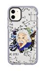 iPhone 12 Einstein In Formula Desenli Candy Bumper Silikonlu Telefon Kılıfı