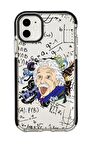 iPhone 11 Einstein In Formula Desenli Candy Bumper Silikonlu Telefon Kılıfı