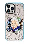 iPhone 13 Pro Einstein In Formula Desenli Candy Bumper Silikonlu Telefon Kılıfı