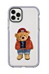 iPhone 12 Pro Max Teddy Bear Candy Bumper Silikonlu Telefon Kılıfı