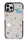 iPhone 15 Pro Max Uyumlu Gezegenler Desenli Candy Bumper Darbe Emci Silikonlu Telefon Kılıfı 