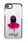 iPhone 6 Plus Casetify Squid Game Desenli Anti Shock Premium Silikonlu Siyah Kenar Detaylı Telefon Kılıfı