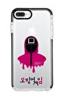 iPhone 8 Plus Casetify Squid Game Desenli Anti Shock Premium Silikonlu Siyah Kenar Detaylı Telefon Kılıfı