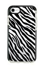 iPhone 7 Casetify Zebra Pattern Anti Shock Premium Silikonlu Siyah Kenar Detaylı Telefon Kılıfı