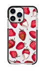 iPhone 13 Pro Max Çikolatalı Çilekler Casetify Darbe Emci Silikonlu Telefon Kılıfı