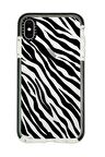 iPhone X Casetify Zebra Pattern Anti Shock Premium Silikonlu Siyah Kenar Detaylı Telefon Kılıfı