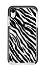 iPhone XR Casetify Zebra Pattern Anti Shock Premium Silikonlu Siyah Kenar Detaylı Telefon Kılıfı