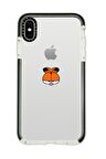iPhone X Casetify Garfield Desenli Anti Shock Premium Silikonlu Siyah Kenar Detaylı Telefon Kılıfı