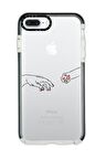 iPhone 7 Plus Casetify Hand and Paw Desenli Anti Shock Premium Silikonlu Siyah Kenar Detaylı Telefon Kılıfı