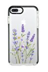 iPhone 8 Plus Casetify Lavender Desenli Anti Shock Premium Silikonlu Siyah Kenar Detaylı Telefon Kılıfı