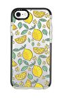 iPhone 6 Plus Casetify Limon Desenli Anti Shock Premium Silikonlu Siyah Kenar Detaylı Telefon Kılıfı
